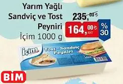 İÇİM YARIM YAĞLI SANDVİÇ VE TOST PEYNİRİ 1000 G İÇİM YARIM YAĞLI SANDVİÇ VE TOST PEYNİRİ 1000 G